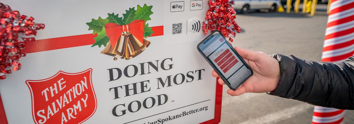 salvation army kettle pay nfc