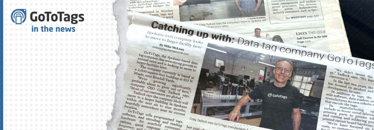 GoToTags featured in the Spokane Journal of Business