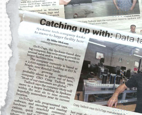 GoToTags featured in the Spokane Journal of Business